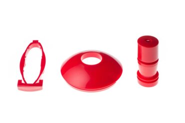 Drinkbeker pop-up kapje, tuit en knop - rood