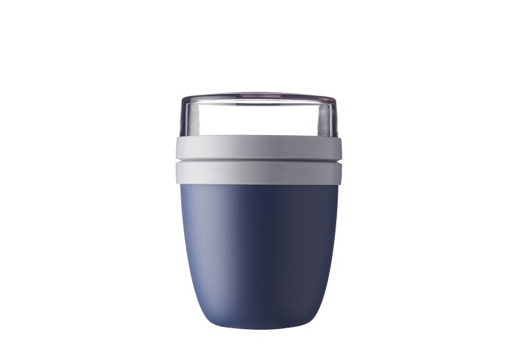 Mepal Lunchpot Ellipse Nordic Denim 500 ml praktischer Müslibecher Joghurtbecher 