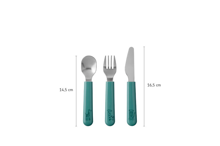 Mepal 3-Piece Cutlery Set-Black 