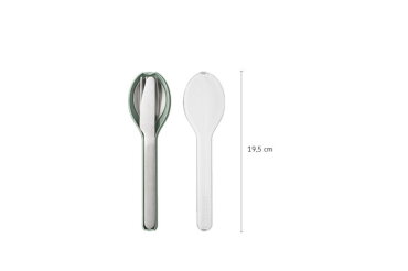 Cutlery Ellipse 3-piece set - Vivid mauve