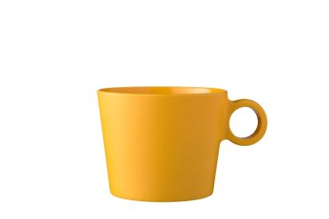 cappuccino mug bloom 375 ml - pebble yellow