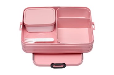 bento lunch box take a break large - nordic pink