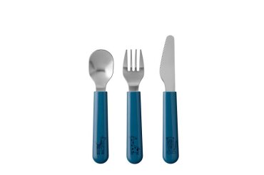 children's cutlery set  mio 3 pcs - deep blue