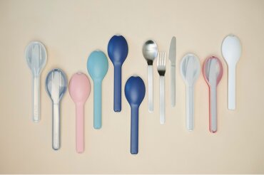 set cutlery ellipse 3 pcs - Nordic blue