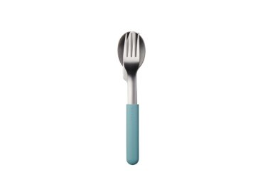 Fork and Spoon in Light Blue Plastic Case Stainless Steel Mepal 105760013800 to Go Ellipse Set 3-Piece Nordic Blue Cutlery for Travelling Consists of Knife 