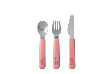 children's cutlery set  mio 3 pcs - deep pink